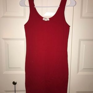 Forever 21 bodycon red tank dress size small